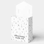 Halloween-Party | Minimales Ghost-Design Geschenkschachtel (Geöffnet)