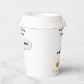 Halloween-Party | Minimales Ghost-Design Pappbecher (Rechts)