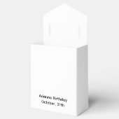 Halloween-Party | Minimales Pumpkin-Design Geschenkschachtel (Geöffnet)