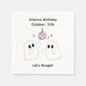 Halloween-Party | Minimales Pumpkin-Design Serviette (Vorderseite)