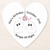 Halloween-Party | Minimales Pumpkin-Design Untersetzer (Vorderseite)