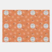 Halloween-Party mit benutzerdefinierten Familienna Geschenkpapier Set (Vorderseite)