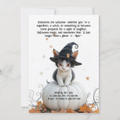 🐈 ‍ ⬛ Halloween-Party mit Präfektur 🎃 Einladung (Rückseite)