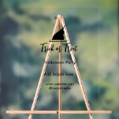 Halloween-Party mit schwarzen Hutdetails bespreche Acrylschild (Neutral)