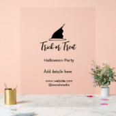 Halloween-Party mit schwarzen Hutdetails bespreche Acrylschild (Hochzeit)