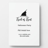 Halloween-Party mit schwarzen Hutdetails bespreche Fotoplatte (Vorderseite)