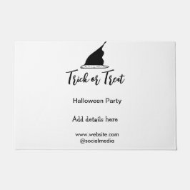 Halloween-Party mit schwarzen Hutdetails bespreche Fußmatte