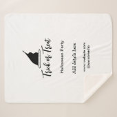 Halloween-Party mit schwarzen Hutdetails bespreche Sherpadecke (Vorderseite (Horizontal))