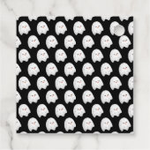 Halloween-Party mit Spuk Haus und Geistern Geschenkanhänger (Rückseite)