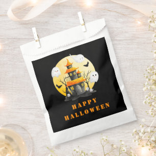 Halloween-Party mit Spuk Haus und Geistern Geschenktütchen