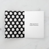 Halloween-Party mit Spuk Haus und Geistern Karte (Innenseite)