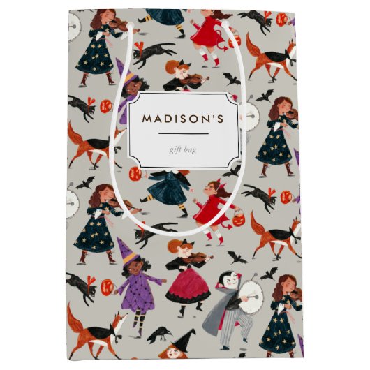Halloween-Party Mittlere Geschenktüte (Vorderseite)