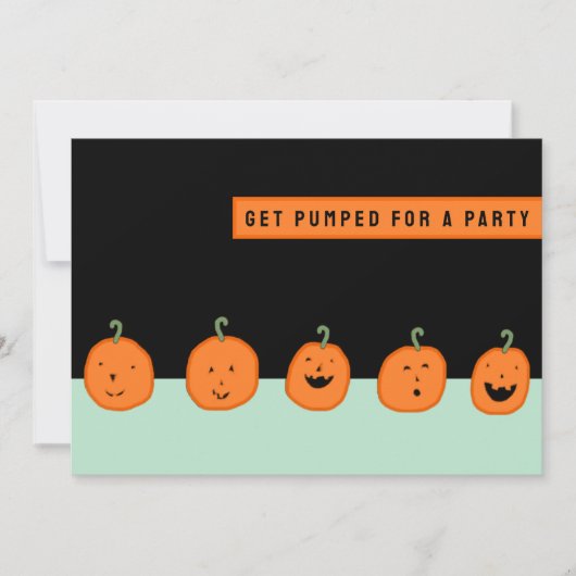 Halloween-Party Modern Einladung (Vorderseite)