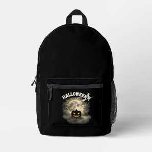 Halloween-Party Mond Kürbis Geist Vintage Bedruckter Rucksack