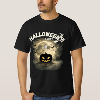 Halloween-Party Mond Kürbis Geist Vintage Hallowee T-Shirt
