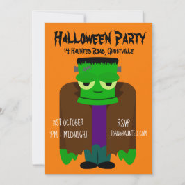 Halloween-Party-Monster-Einladung Einladung