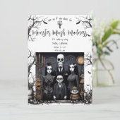 Halloween-Party Monster Mash Einladung (Stehend Vorderseite)