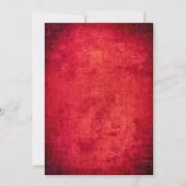 Halloween-Party Monster Tanz Dracula Rotes Schwarz Einladung (Rückseite)