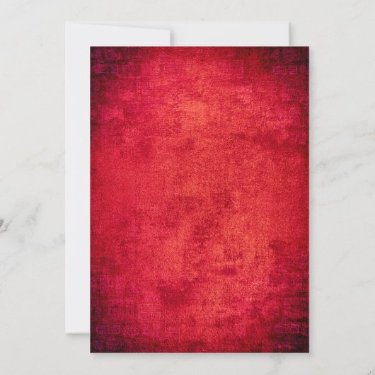 Halloween-Party Monster Tanz Dracula Rotes Schwarz Einladung (Rückseite)