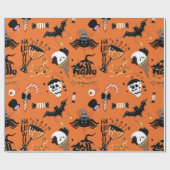 Halloween-Party-Monster verpacken Papier Geschenkpapier (Flach)