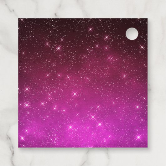 Halloween Party Mummy Pink Geschenkanhänger (Rückseite)