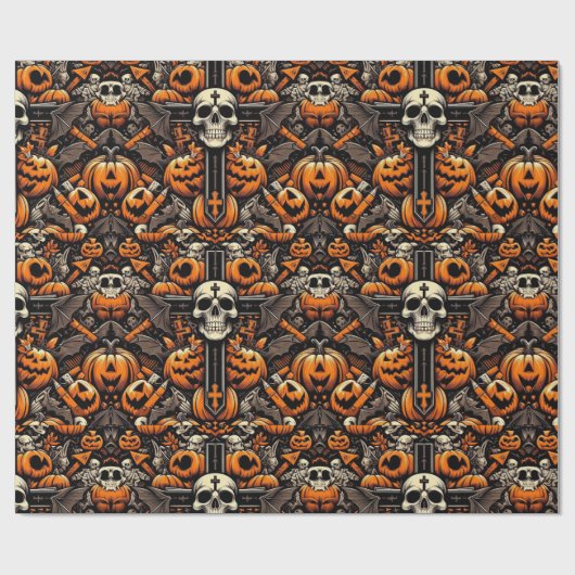 Halloween-Party Nahtlose Tile Geschenkpapier (Flach)
