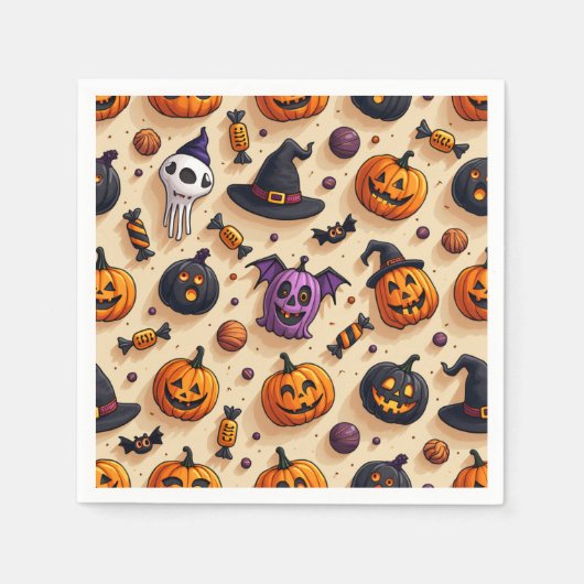 Halloween-Party Napkins Serviette (Vorderseite)