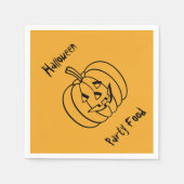 Halloween-Party Napkins von RoseWrites Serviette (Vorderseite)