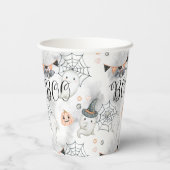 Halloween-Party Niedlich Ghost Pumpkin Pappbecher (Rückseite)