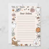 Halloween-Party Niedlich Ghost Time Capsule Hinwei Dankeskarte (Vorderseite)