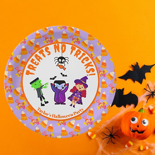 Halloween-Party niedlich Kindergeburtstag Pappteller