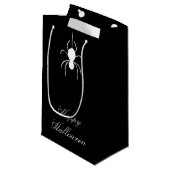 Halloween-Party Niedlich Spider Schwarz-weiß Kleine Geschenktüte (Vorderseite Schrägansicht)