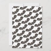 Halloween-Party Orange Black Bat Trick-oder-Lecker Einladung (Rückseite)