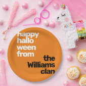 Halloween-Party Orange Pappteller (Party)