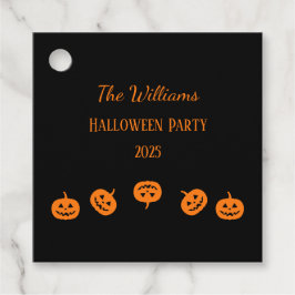 Halloween-Party Orange Pumpkins Geschenkanhänger