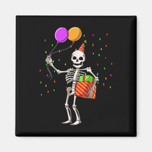 Halloween Party Outfit Skeleton Geburtstag Magnet