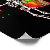 Halloween Party Outfit Skeleton Geburtstag Poster (Ecke)