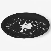 Halloween-Party-Papierplatte Pappteller (Schrägansicht)