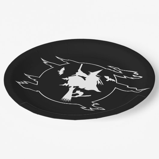 Halloween-Party-Papierplatte Pappteller (Schrägansicht)