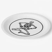 Halloween-Party-Papierplatte Pappteller (Schrägansicht)