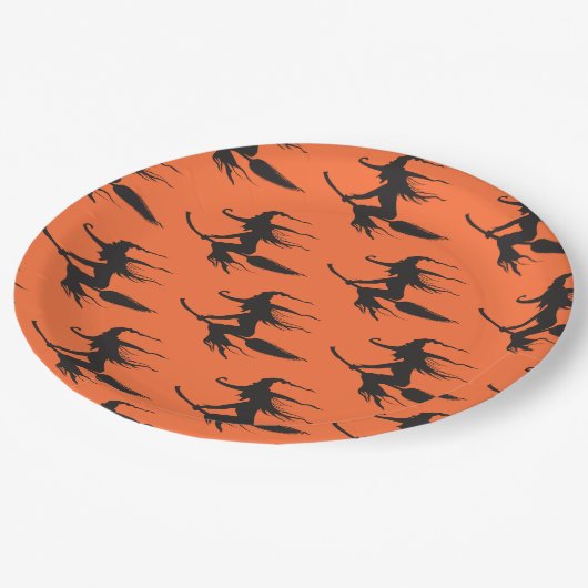 Halloween-Party-Papierplatte Pappteller (Schrägansicht)