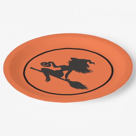 Halloween-Party-Papierplatte Pappteller (Schrägansicht)