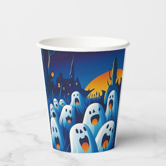 Halloween-Party Pappbecher (Rückseite)