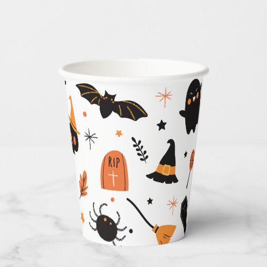 Halloween-Party Pappbecher (Rückseite)