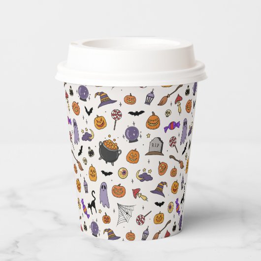Halloween-Party Pappbecher (Rückseite)