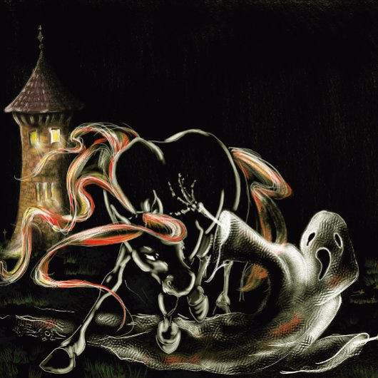 Halloween Party Pappbecher mit Geisterpferd