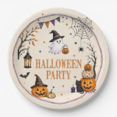 Halloween-Party Pappteller (Vorderseite)