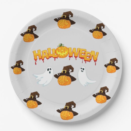 Halloween-Party Pappteller (Vorderseite)