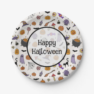 Halloween-Party Pappteller