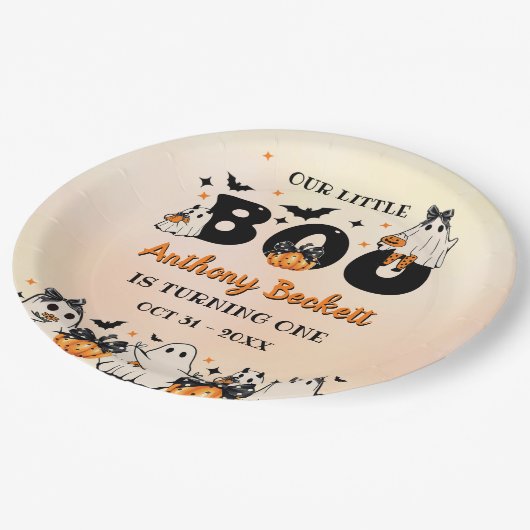 Halloween Party Pappteller (Schrägansicht)